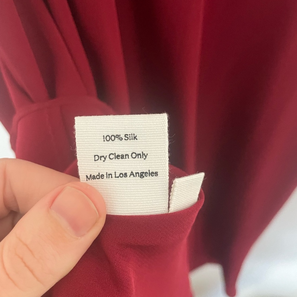 Never worn! Beatrice Valenzuela 100% Silk Slip Midi Dress (Size 1) - Picture 6 of 7